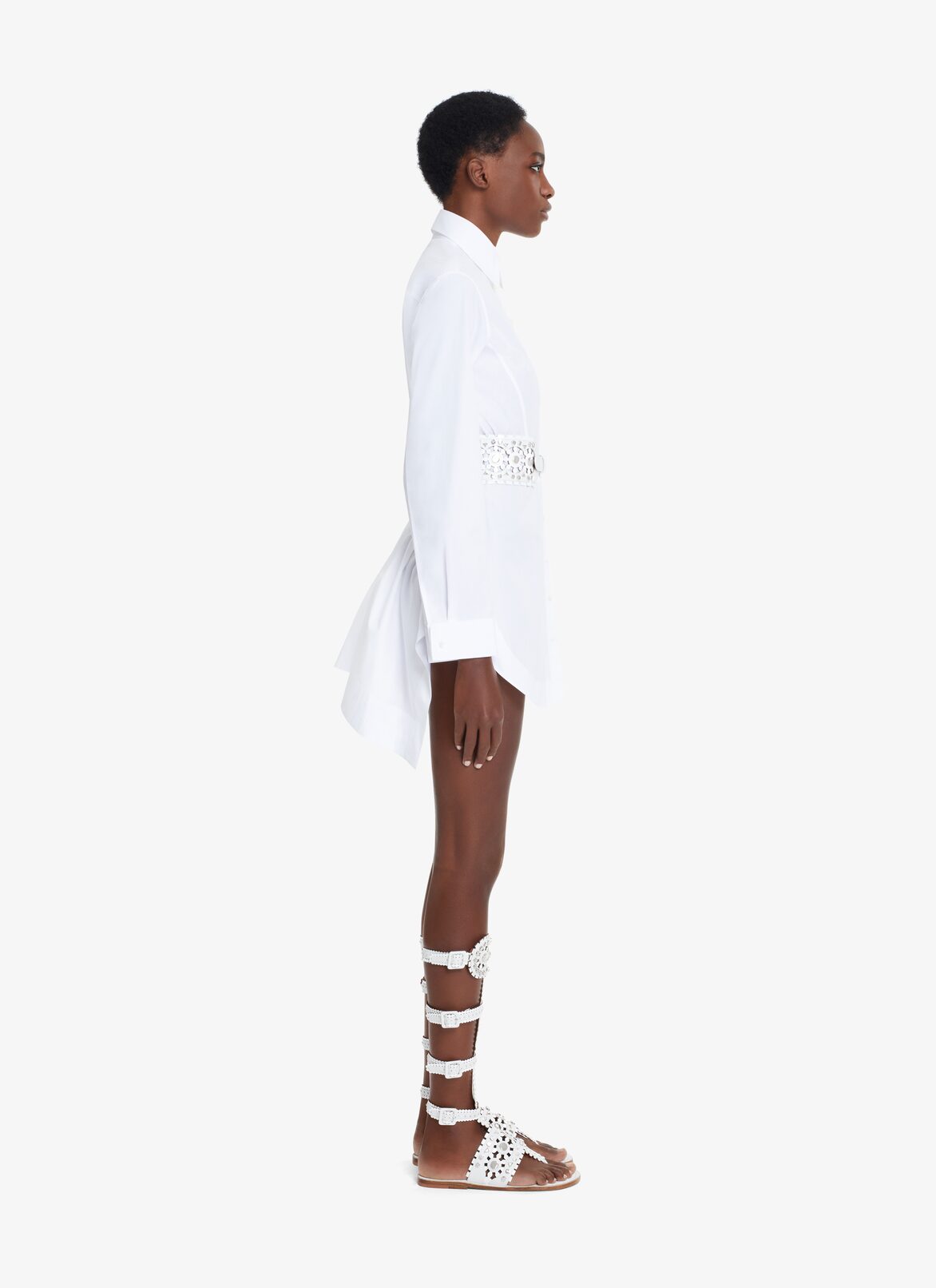 EDITION 1986 POPELINE FITTED SHIRT ALAÏA WHITE EDITION 1986 POPELINE FITTED SHIRT